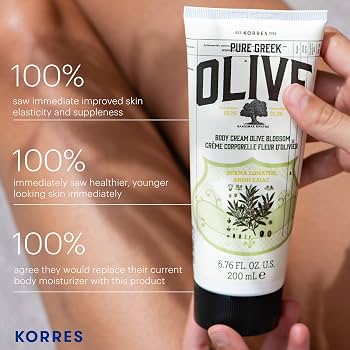 Amazon.com : KORRES Olive Body Lotion for Dry Skin Moisturizer